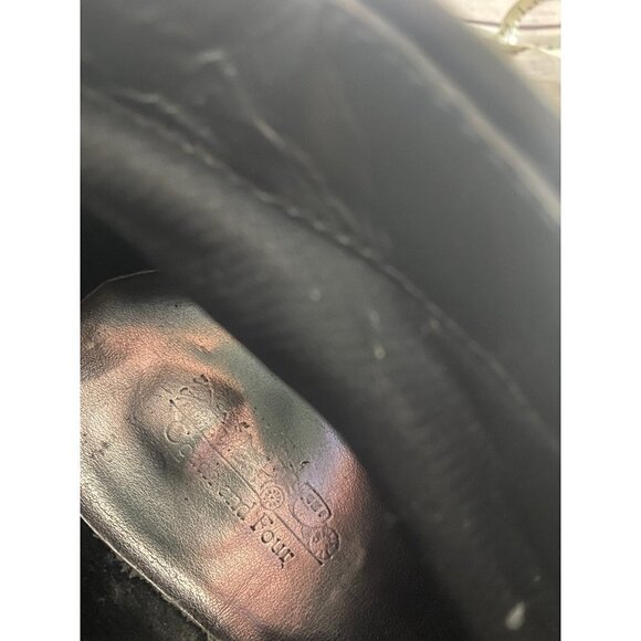 Coach And Four Black Leather Becky Women' Ankle Booties - 9.5M - Picture 11 of 14